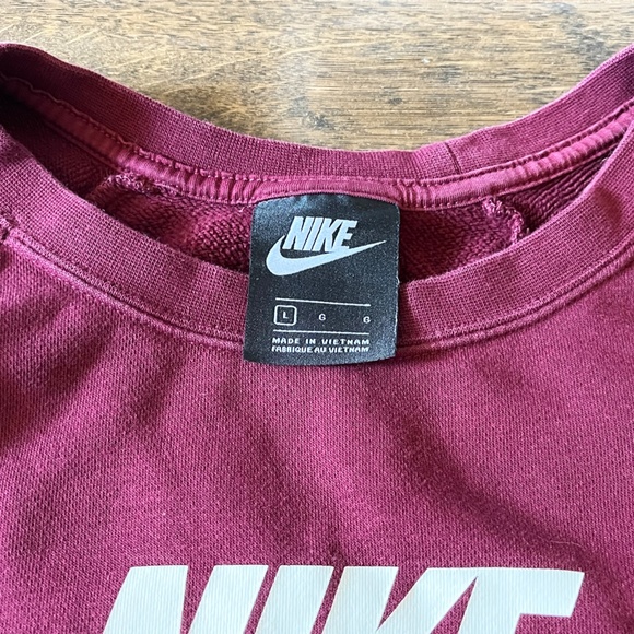 Nike Rally Women's Maroon Crewneck Sweatshirt - Picture 2 of 4